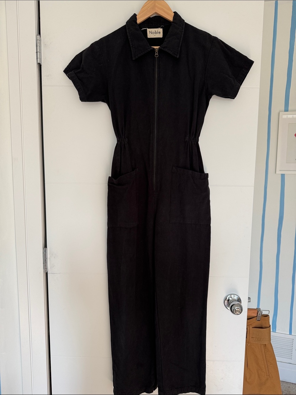 Noble Black Short-Sleeve Zip-Front Utlility Suit - Picture 7 of 10